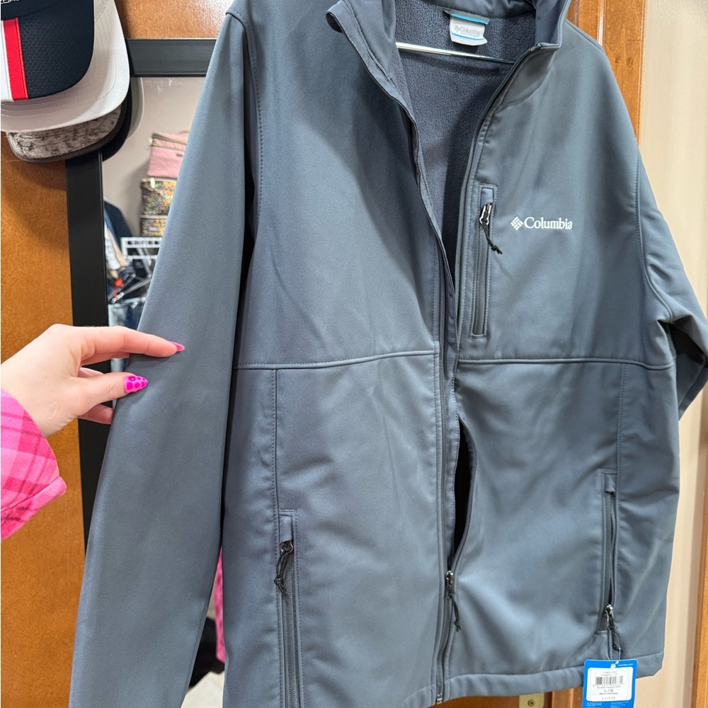 Columbia MENS Charcoal Raincoat